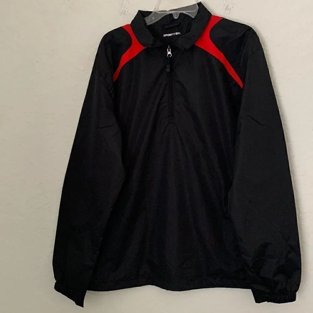 Sport Tek Men’s Quarter Zip Windbreaker Size L